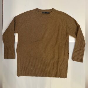 Doffer Boys Cashmere Camel Tunic Crewneck Sweater Small